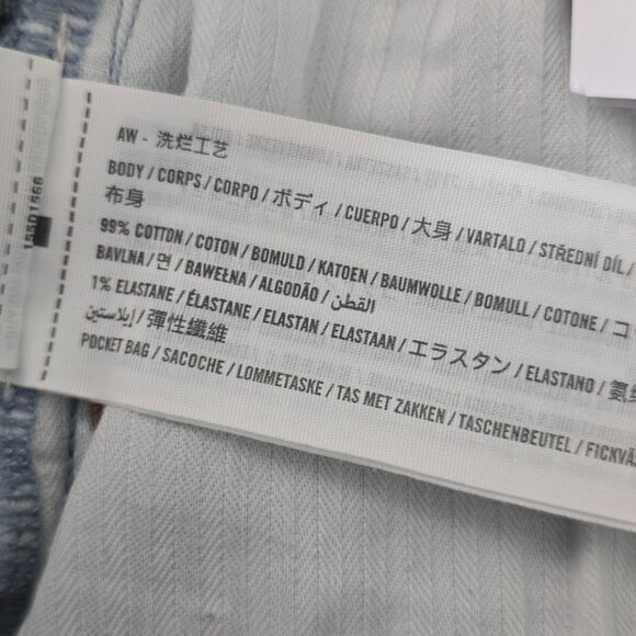 Abercrombie & Fitch High Rise Mom Jeans 27 Blue Distressed NWT - Picture 5 of 6